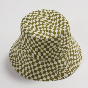 Baggu Moss Trippy Checker Bucket Hat